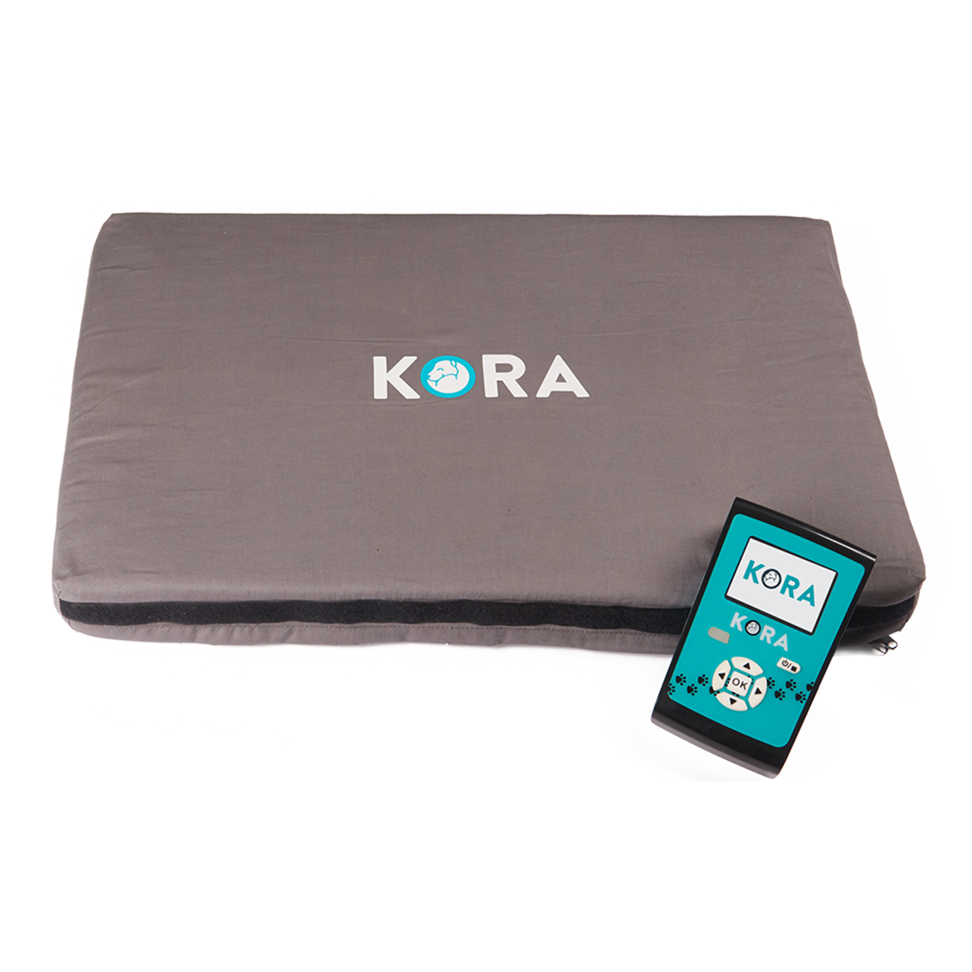 Lindern Sie Schmerzen und Entzündungen Ihres Haustieres bequem von zu Hause aus mit KORA, dem neuesten Modell der Magnetfeldtherapie.