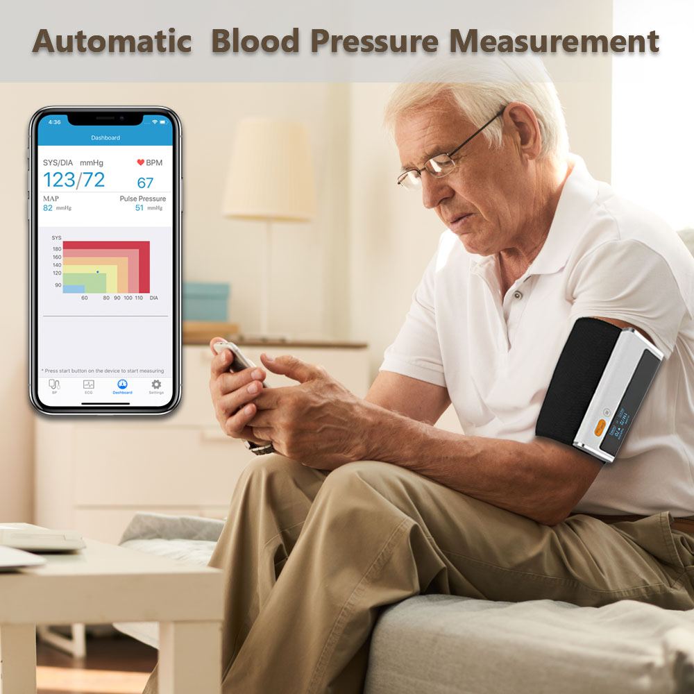 2-in-1 EKG und Blutdruckmessgerät