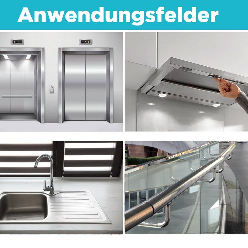 CleaningBox 4-in-1 ReadyWipes Reinigungstücher Edelstahl & Fahrstuhl 50er Spenderbox