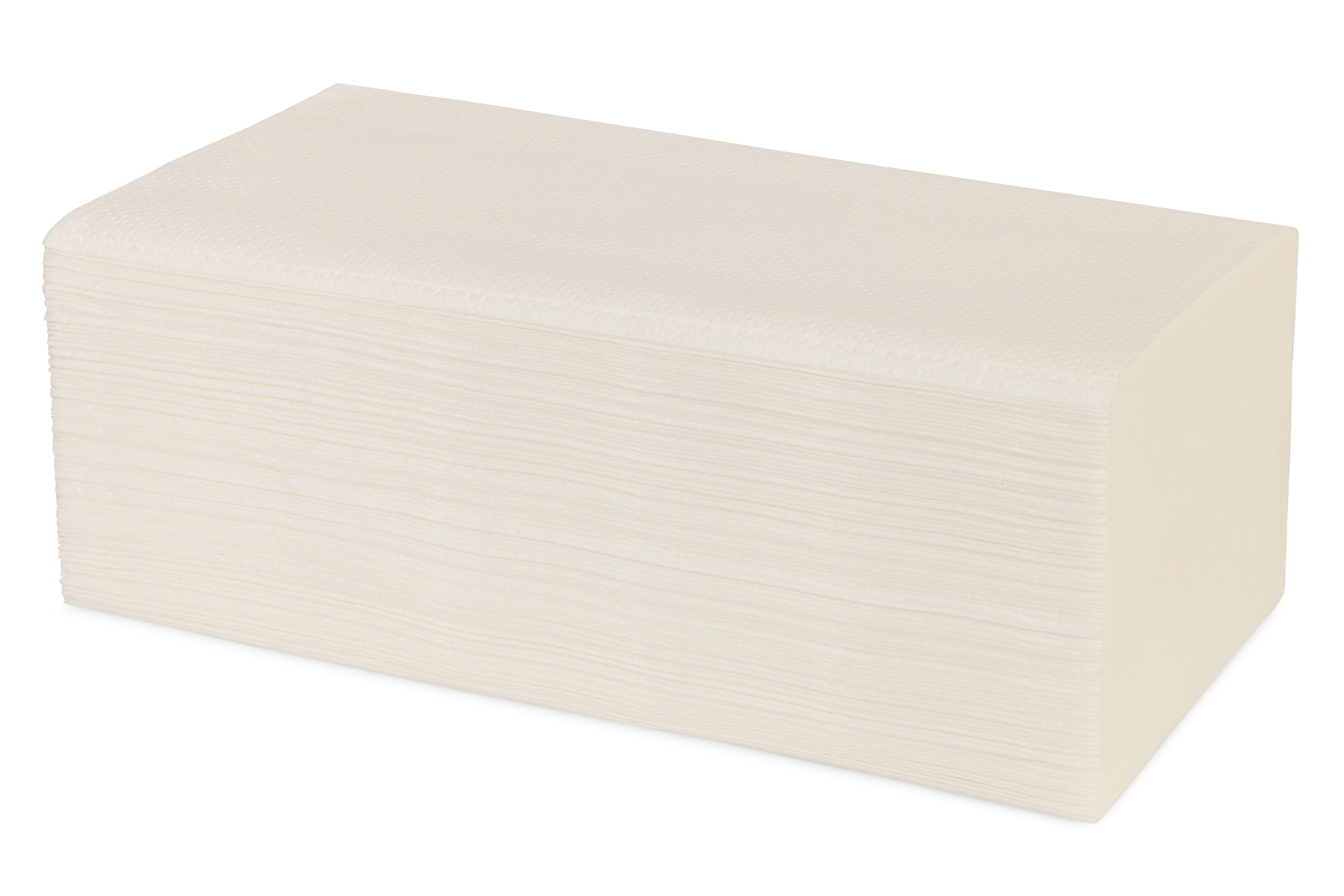 Falthandtücher Weiß, V-falz, 2-lagig, 25,0 x 23,0 cm, 3200 Blatt, Zellulose